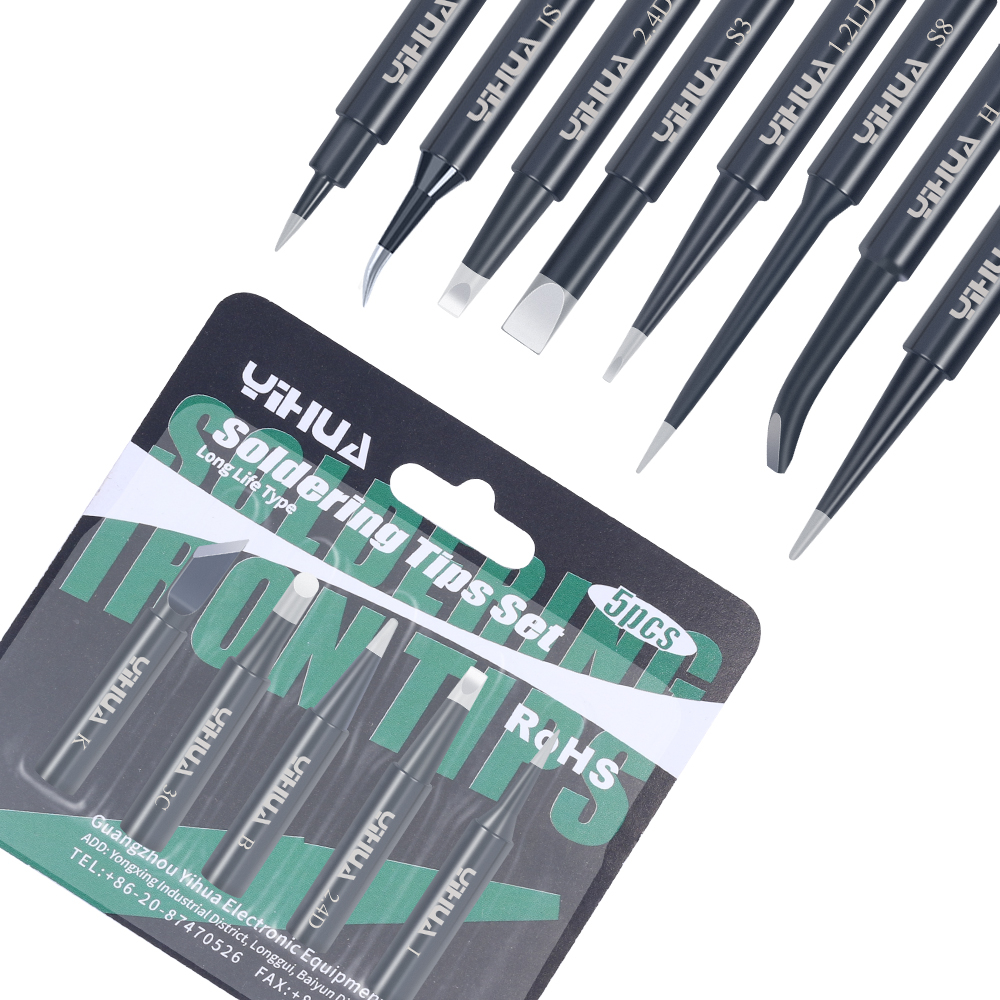 12pcs 900M Soldering Tips Replacement Solder Iron Tips Kit For 936 937