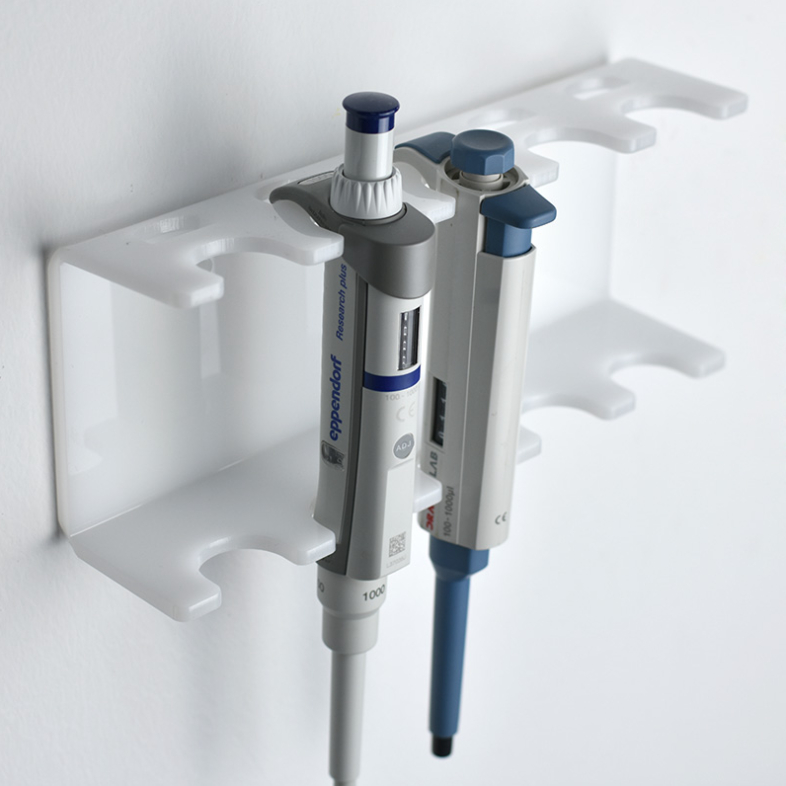 Wallmounted Pipette Rack 6place Acrylic Pipette Holder 5hole Clear
