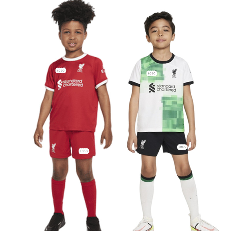 【Kids】23-24 Liverpool Jersey Set Kids LFC LIVERPOOL Home Away Football ...