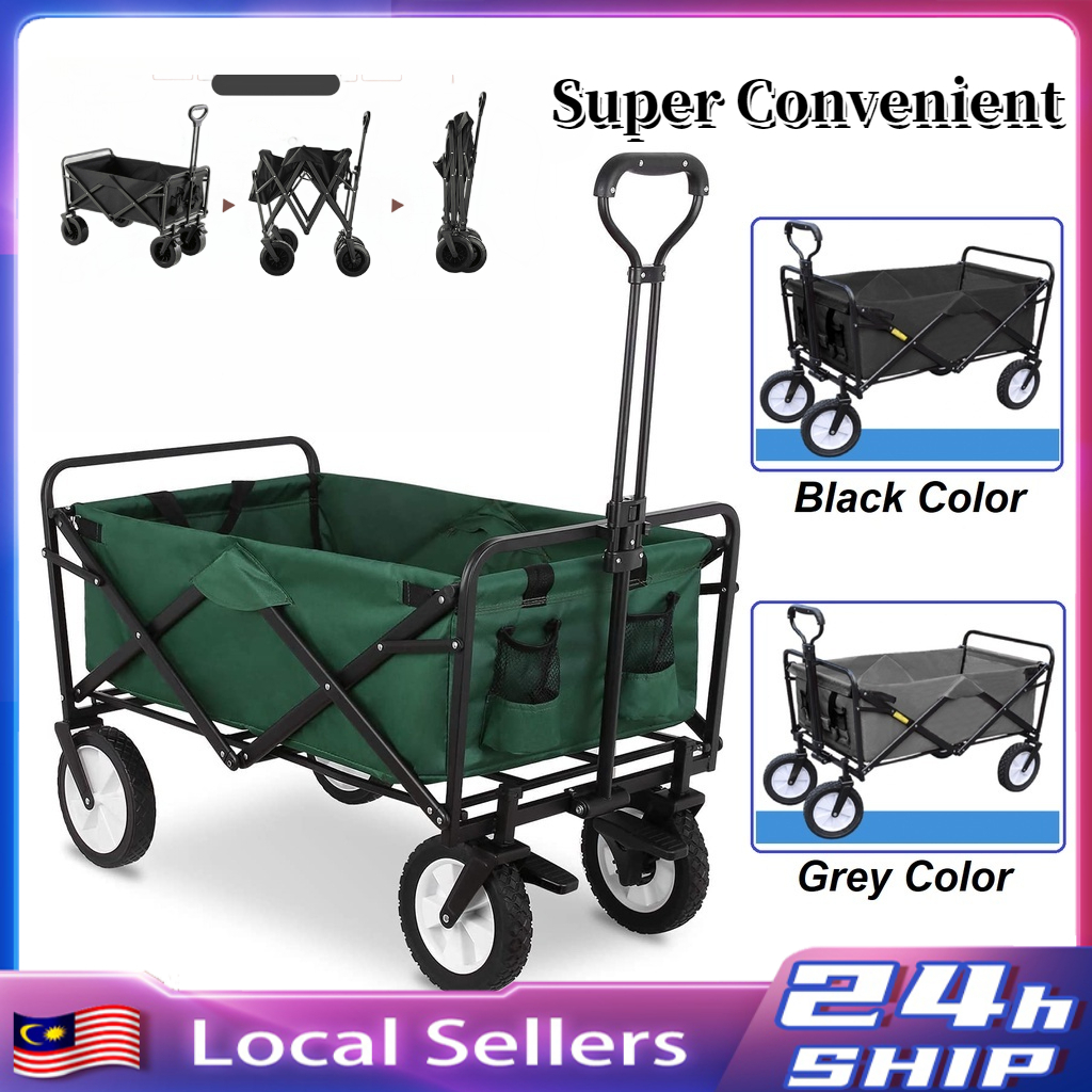 Outdoor Trolley Wagon Camping Trolley Portable Outdoor Foldable Folding