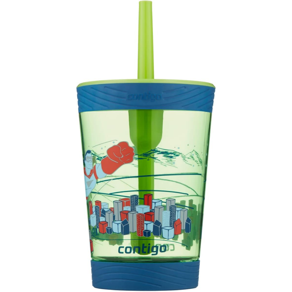 Contigo 14oz Kids Plastic Spill-Proof Tumbler with Straw Hedgehog