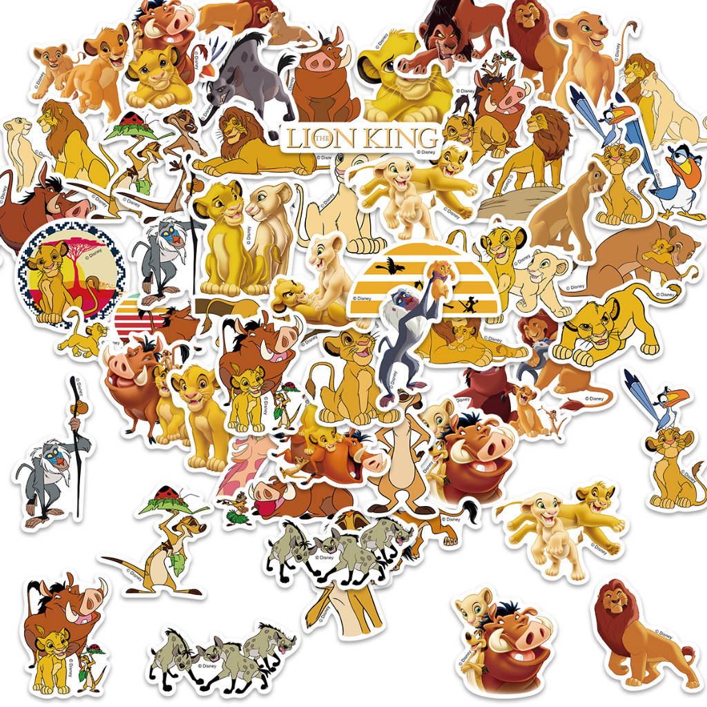 50pcs Anime Disney Cartoon The Lion King Graffiti Stickers Decals Kids ...
