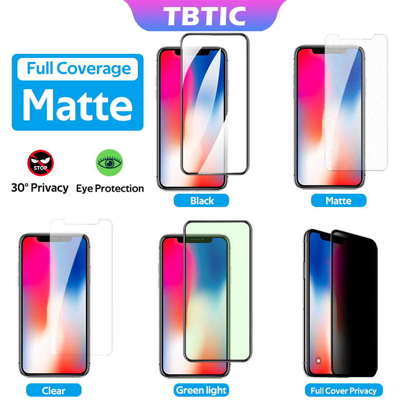 TBTIC For iPhone 15 14 13 12 11 Pro Max Plus XR Screen Protector Tempered Glass Full Coverage