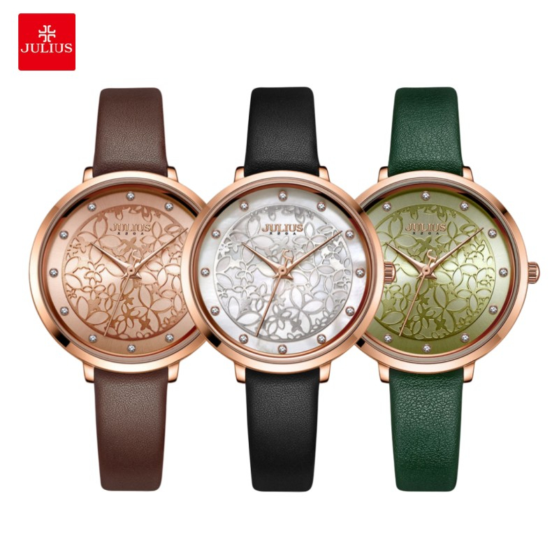 JULIUS Premium Sense Large Dial Water Brick Scale Quartz Waterproof ...