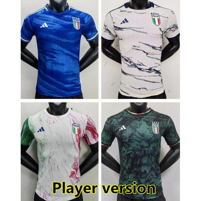 2023 Italy Home Blue Player Version Football Jersey Italy Jersey ICONS