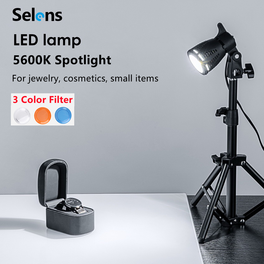 Selens LED Photography Light Professional Fill Lighting for Jewelry LED ...
