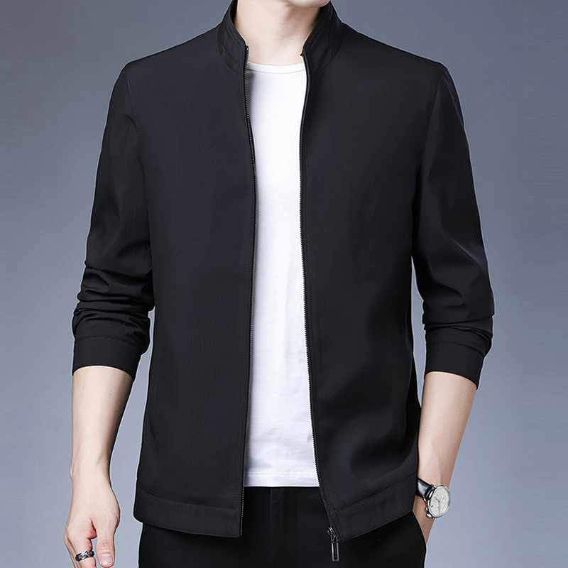 Loose Men's Jacket Fashion Standing Collar Business Jacket Men