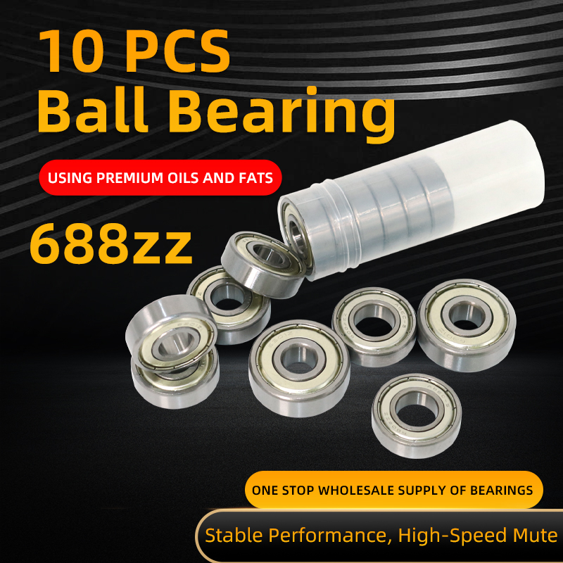 10PCS Ball Bearing 688ZZ high speed Mini Deep Groove Ball Small Bearing ...