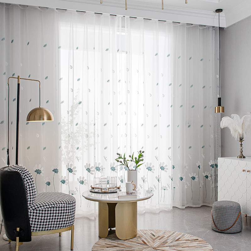 White Sheer Curtain Langsir Sliding Door Puith Murah Transparent Tulle ...