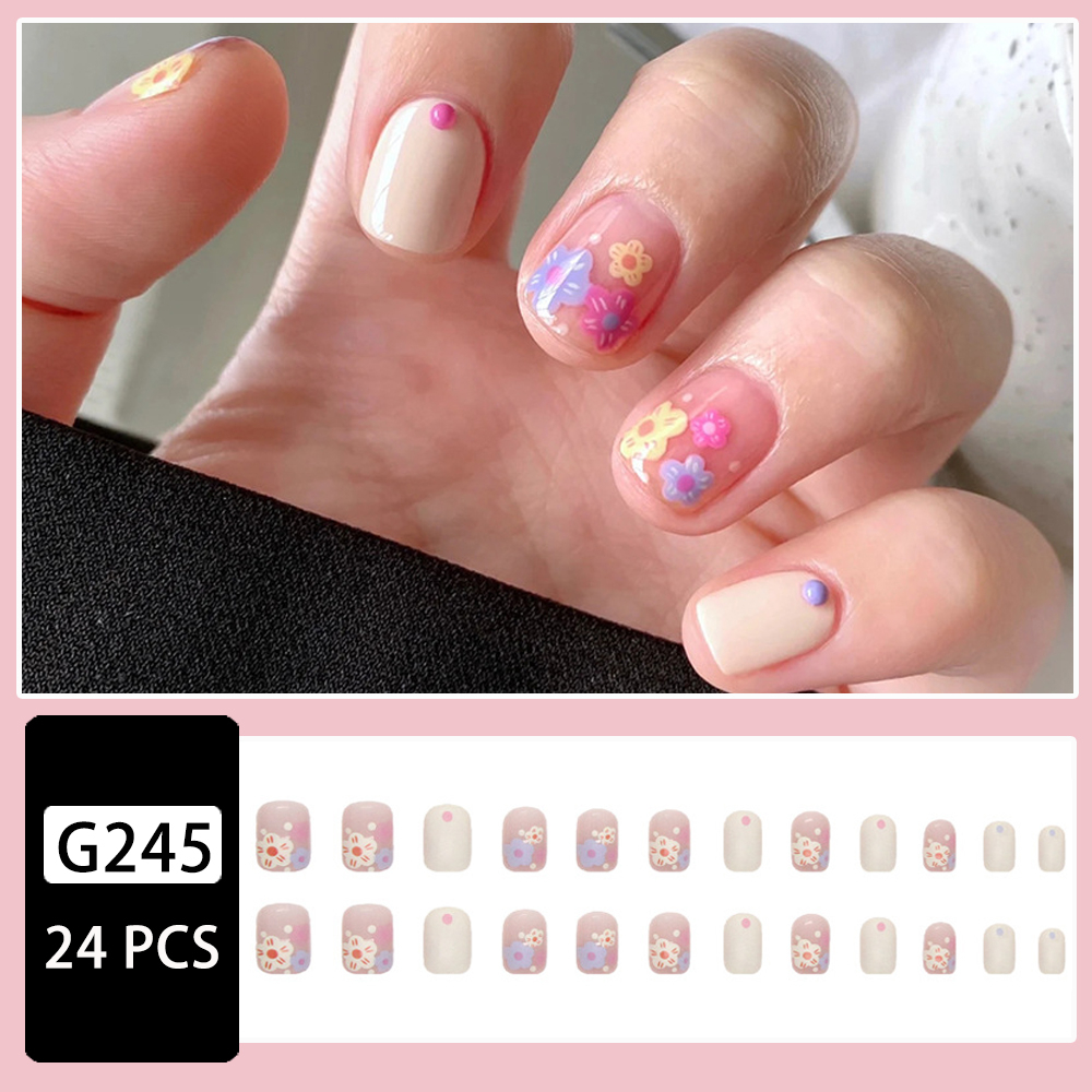 YUKEHUI fake nails long fake nails nail sticker press on nails 美甲片 甲片 ...