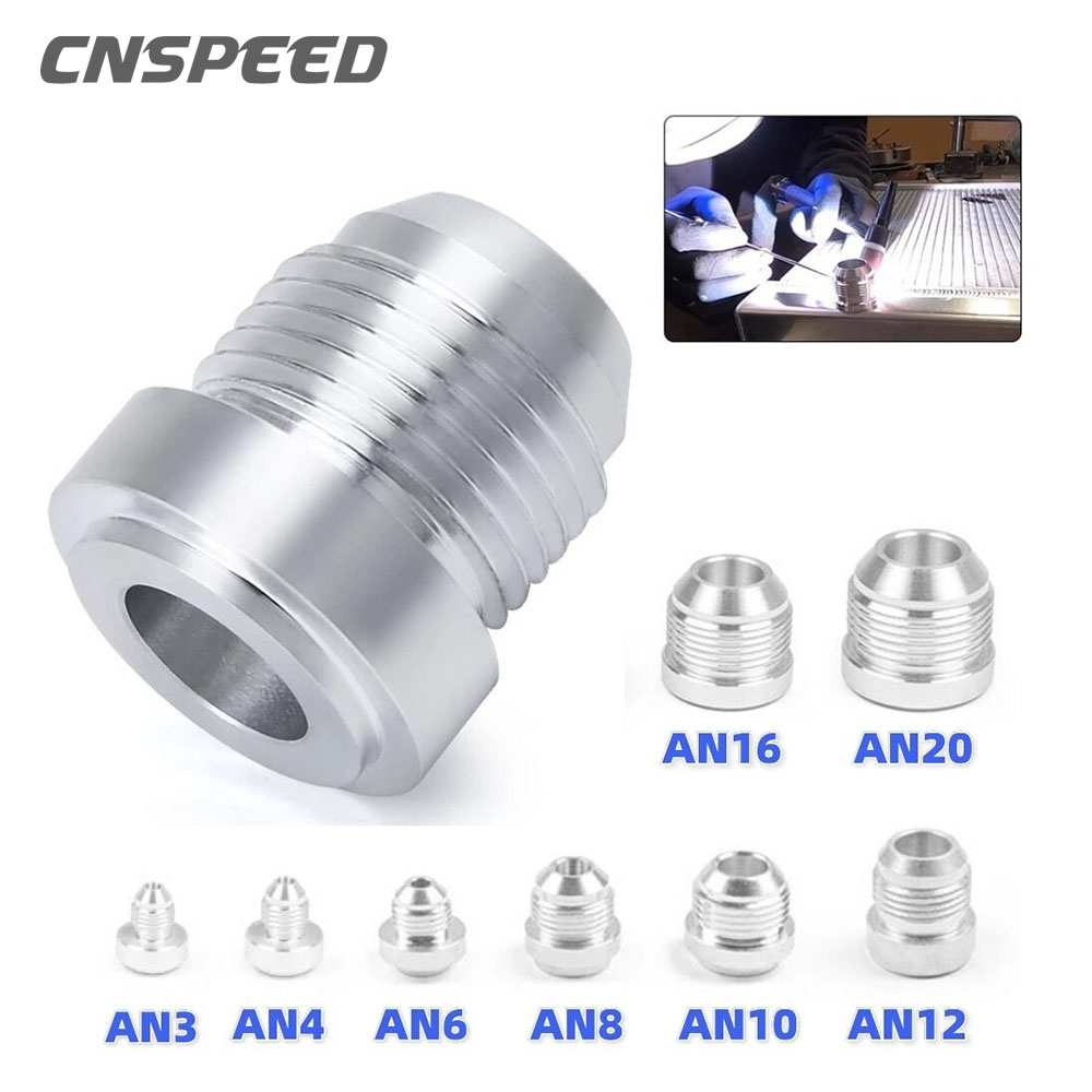 CNSPEED AN6 AN8 AN10 AN12 AN16 AN20 Aluminum Nitrous Hose Fitting Male ...