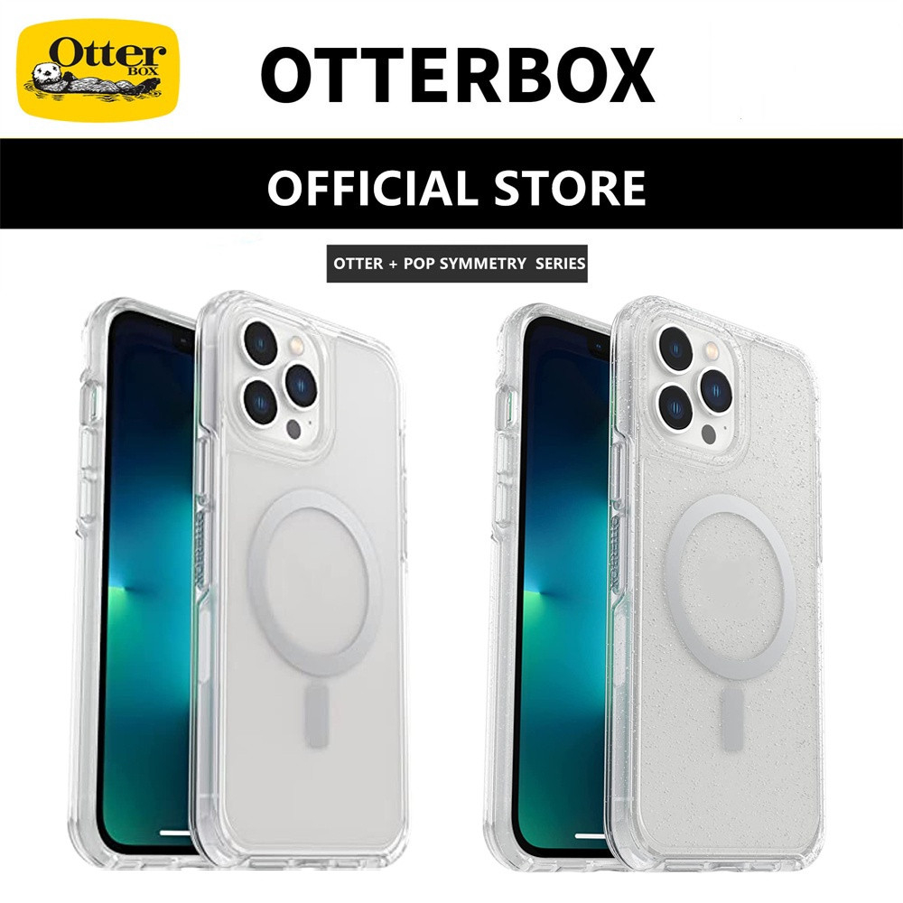 OtterBox SYMMETRY SERIES+ CLEAR Antimicrobial Case with MagSafe for ...