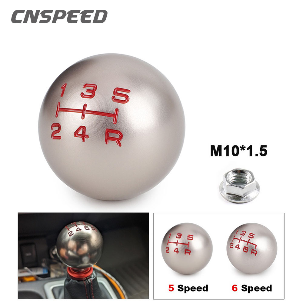 Aluminum 5/6 Speed JDM Matte Ball Shape Shift Gear Knob for Honda Fit