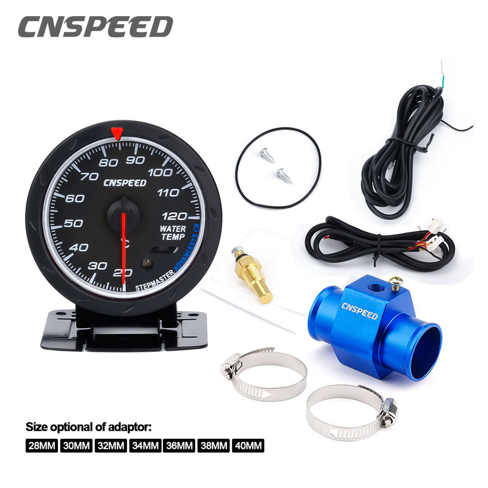 CNSPEED 60MM Car Temperature Gauge 20-120 C Water Temp Car Mete ...