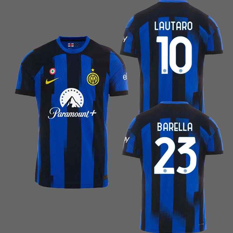 1:1 Thailand Quality 2023 2024 Inter Milan Jersey Home LAUTARO BARELLA ...