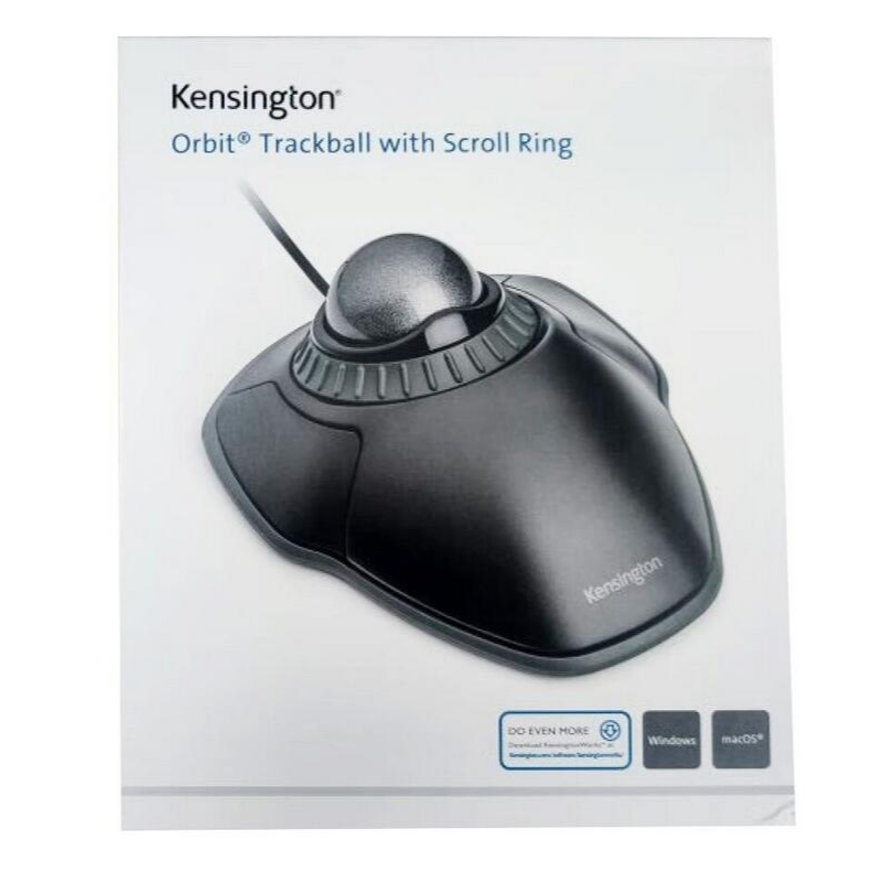 Kensington K75327WW Orbit Trackball Wired Mouse with Scroll Ring (Space