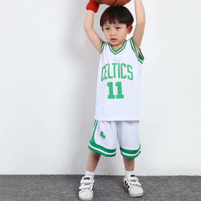 3 Colors Boys Basketball Clothes Boston Celtics No.11 Kyrie Irving Jersey for Kids Shopee Malaysia