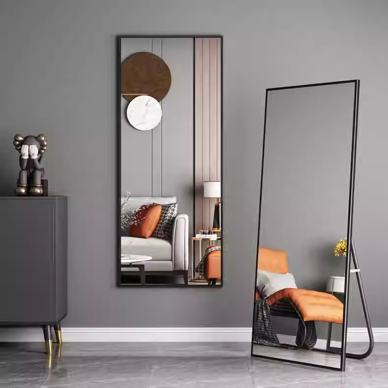 Dual Form Mirror Floor Standing Mirror Full Body Mirror / Cermin