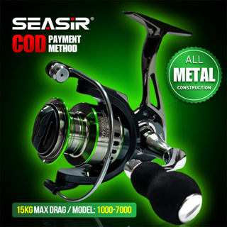 SEASIR DW Fishing Reel 1000-7000 14+1 BB All-Metal Spinning Reel Saltwater  Metal Spool (Max Drag 15kg)