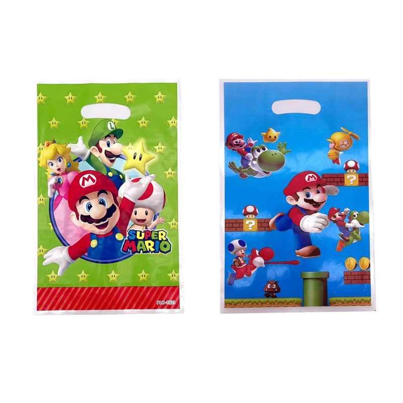 Super Mario Bros Loot Bag Gift Bag Theme Kids Birthday Party Decoration ...