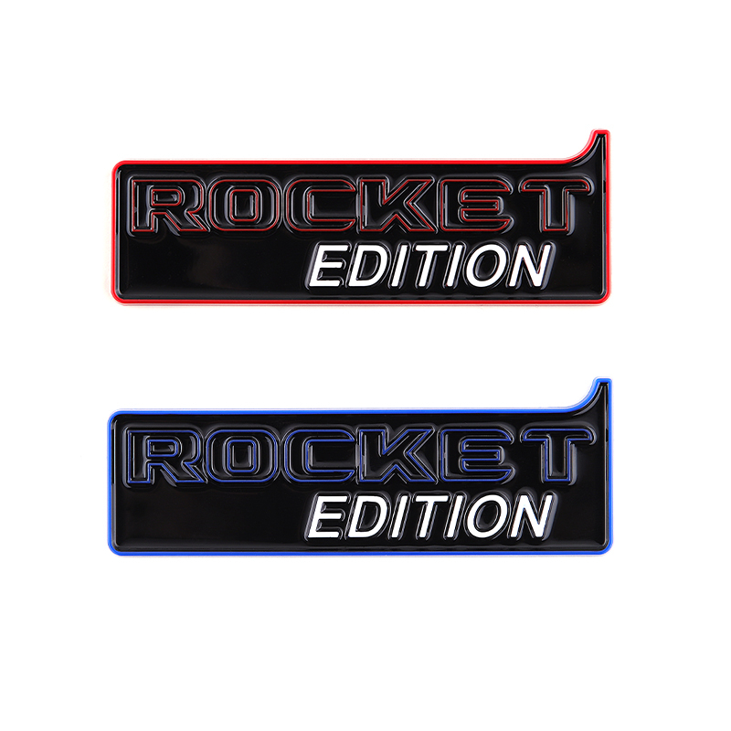 3D Metal ROCKET EDITION Logo Car Side Fender Rear Trunk Emblem Badge ...