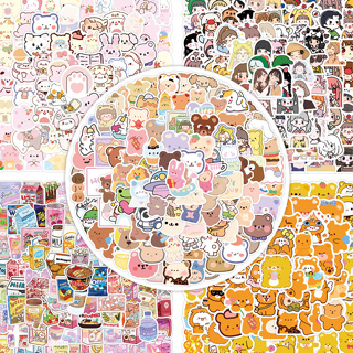 Cute Anime Bear Girl Waterproof Vinyl Sticker Pack Kawaii 