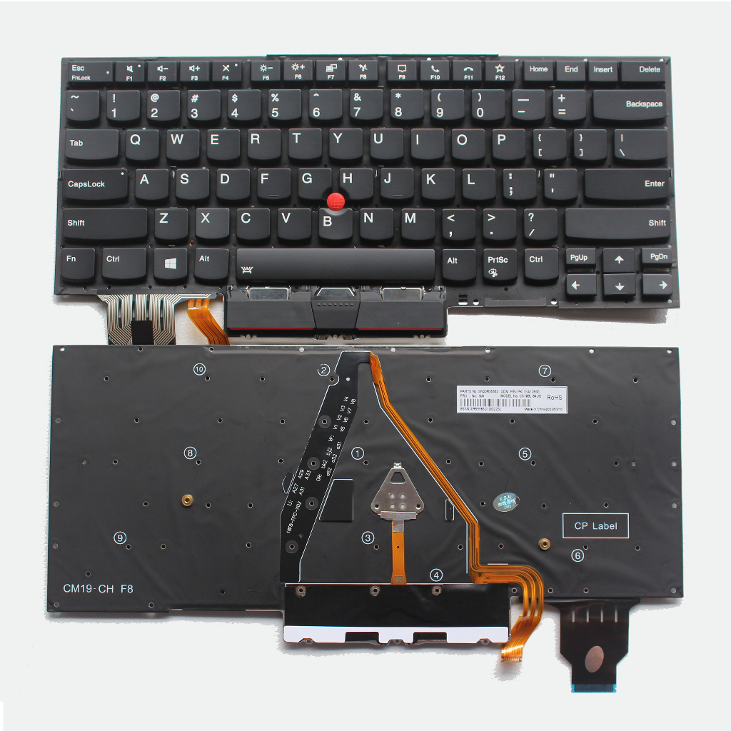 New US Backlit Keyboard with Track Point for Laptop Lenovo ThinkPad X1 Carbon 8TH 2020 Year