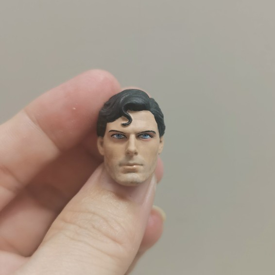 1/12 Superman Christopher Reeve Head Sculpt Model Fit For 6'' Male ...