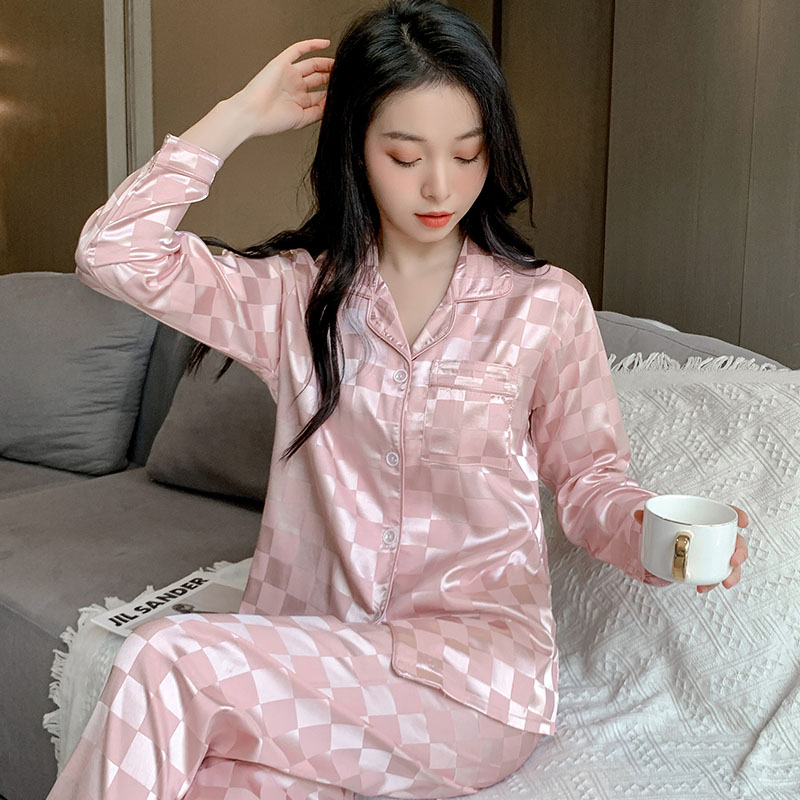 Pyjamas Women Plus Size Clothes for Women Breathable Satin Silk ...