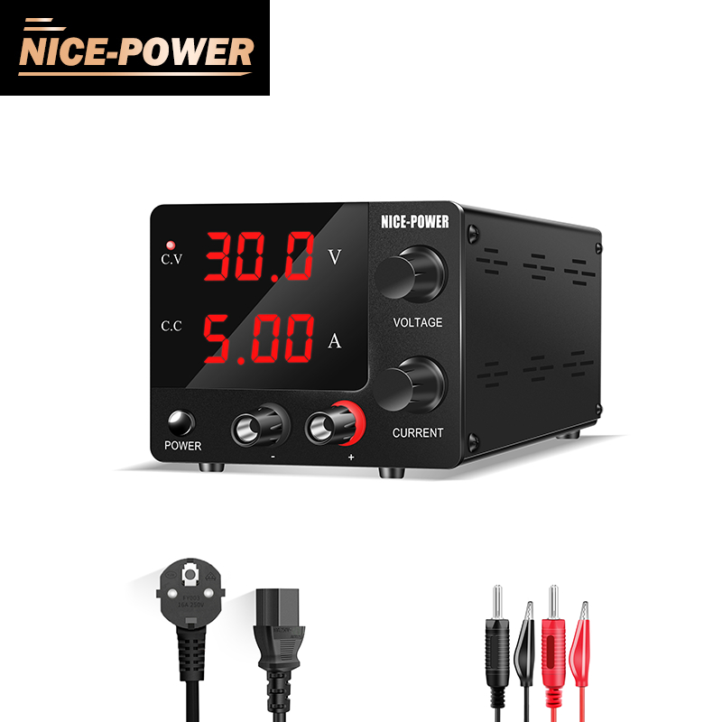 NICE-POWER 110V/220V High Precision 30V 10A Variable Adjustable ...