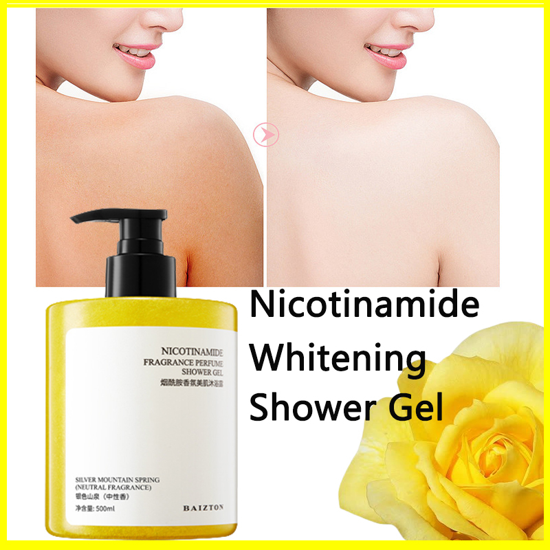 HB Niacinamide Putihkan body wash Whitening shower gel perfume