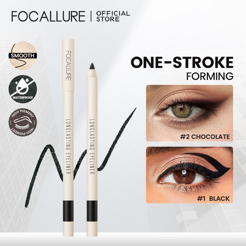 FOCALLURE Lasting Soft Gel Eyeliner Pencil Highly Pigmented Waterproof ...