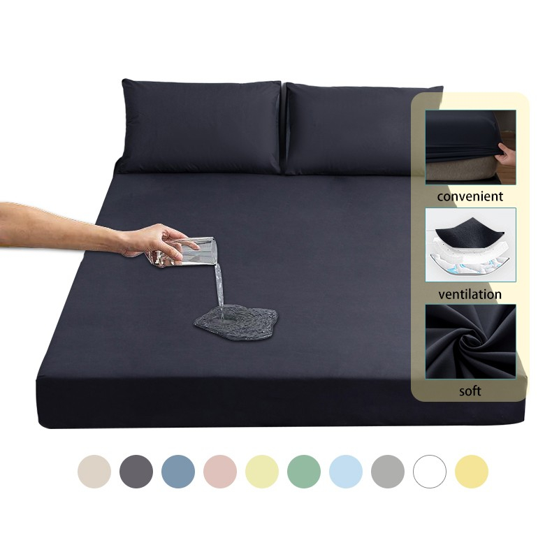 100 Waterproof Mattress Protector Premium Fitted Bedsheet Soft Anti