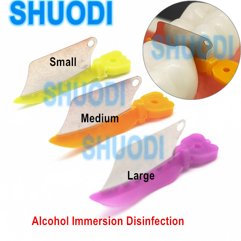 Dental Plastic Wedges - 3 Sizes With Long Handle For Easy Use Between Teeth