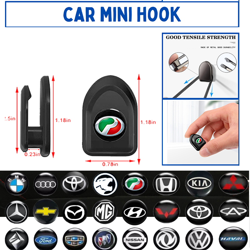 [Ready Stock] Universal Car Dashboard Hook Headrest Hanger Hooks Mini