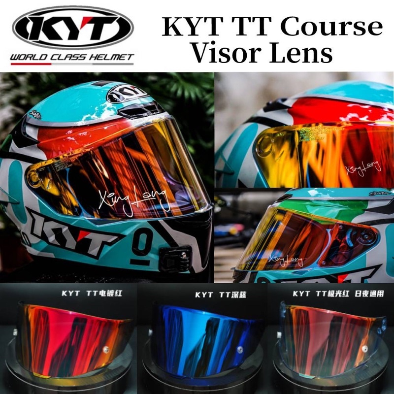 Kyt TT/TTC Course Visor Revo Lens FIT Lens for KYT TT/TTC Course KYT
