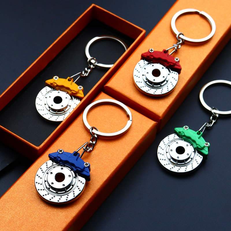 ALLYN Creative Brake Disc Keychain Zinc Alloy Gift Metal Keychain Car ...