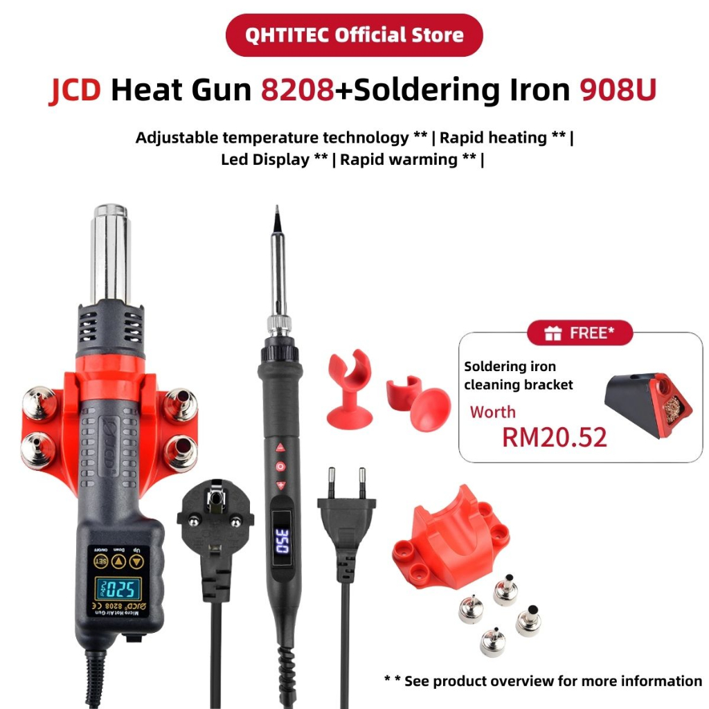 JCD 220V/750W Quick heating hot air gun/blower/heater/soldering iron