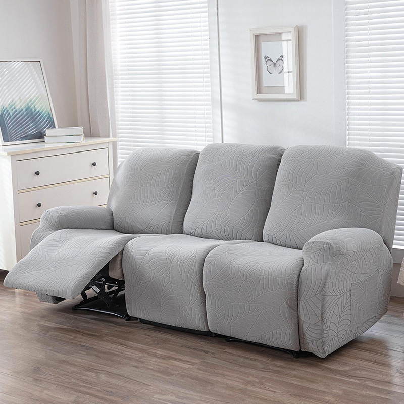 Waterproof Recliner Sofa Cover Leaf Pattern Thick Lazy Boy Reclining