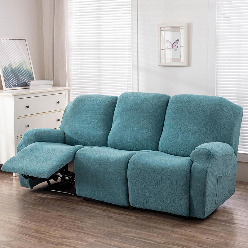 Waterproof Recliner Sofa Cover Leaf Pattern Thick Lazy Boy Reclining