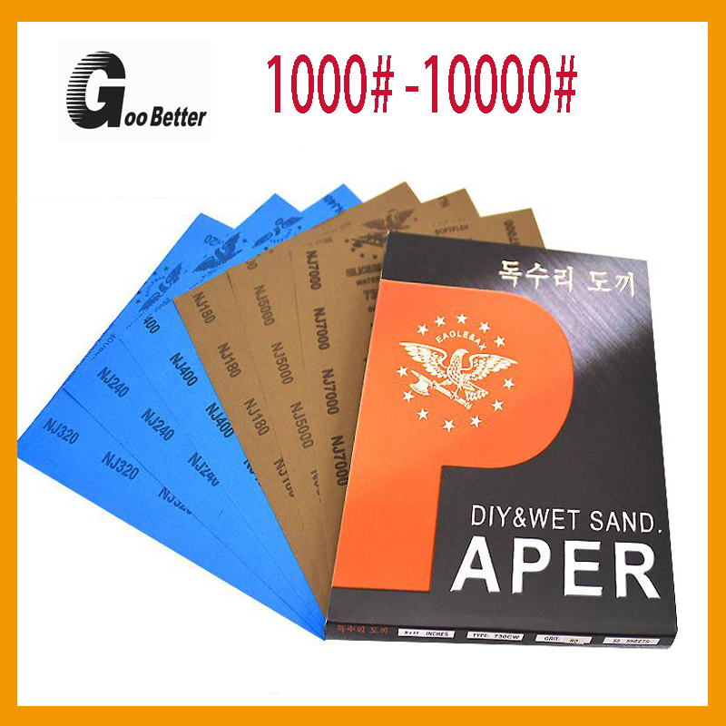 9 "x11" Wet And Dry Dual Purpose Sandpaper Silicon Carbide Abrasive
