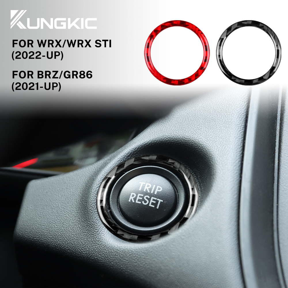 For Subaru WRX STI BRZ Toyota GR86 Carbon Fiber Trip Reset Button