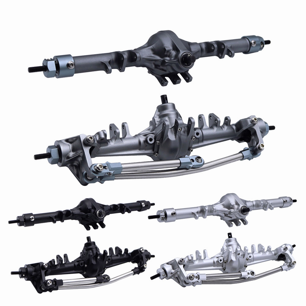 Integrated Aluminum Axle with Servo Bracket for 1/10 RC Rock Crawler