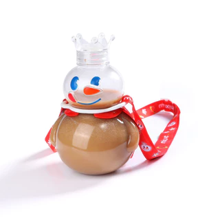 Mixue Tumbler Snowman Drinking Milky Tea Cup with Straw 700ML cute water bottle BPA free with crown cover