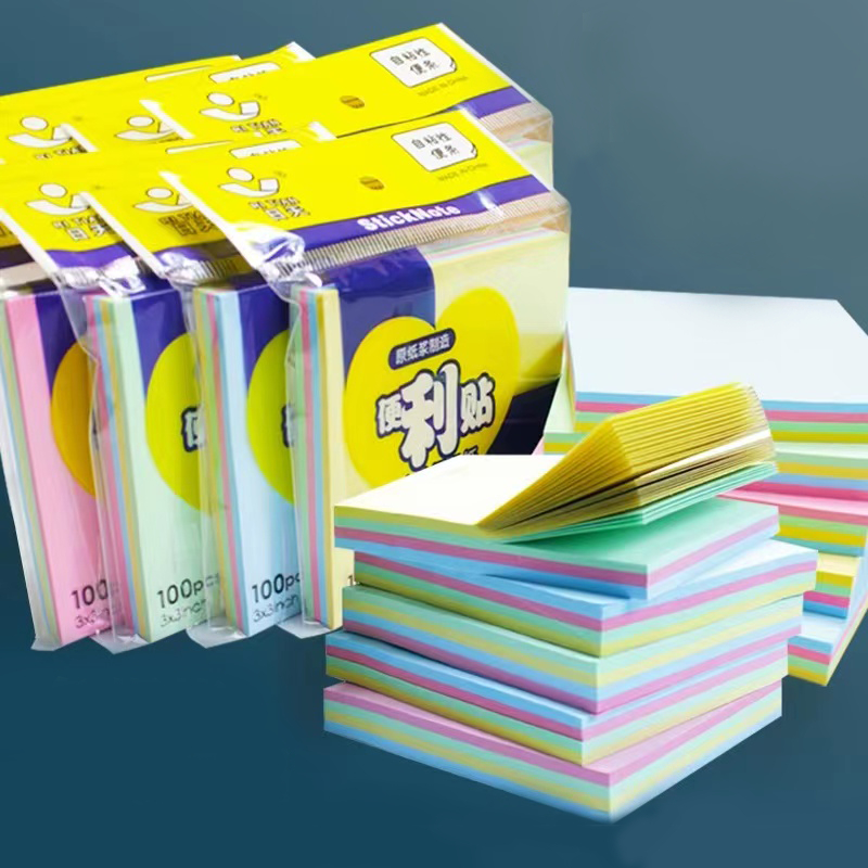 Color Sticky Notes Cute Creative Sticky Notes Office Stationery Sticky Notes Tearable Student