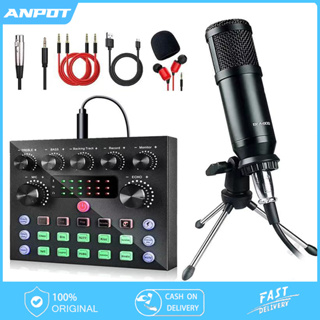 Hot Condenser Microphone BM 800 Wireless DJ18 Sound Card for