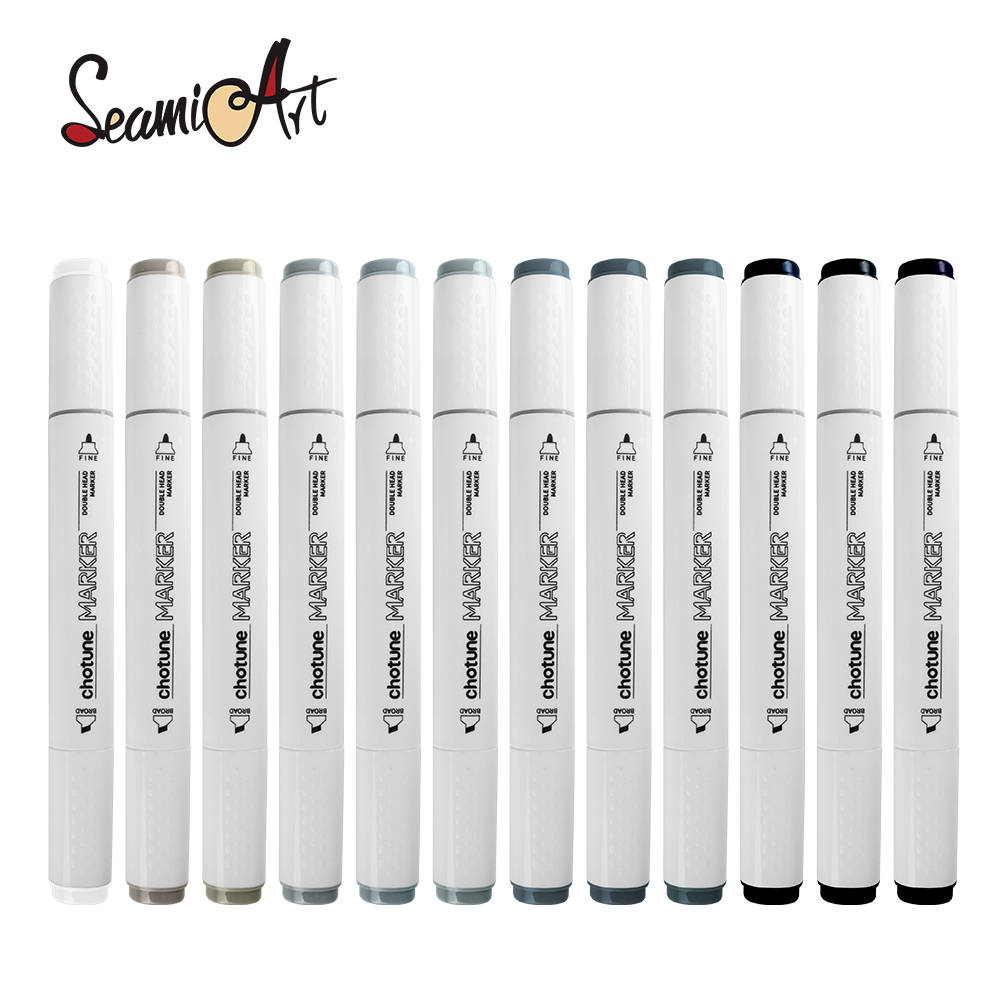 Graphit Twin Tip Marker – 9103 Cool Grey 3, Alkohol-basierter Filzstift Für Art & Design