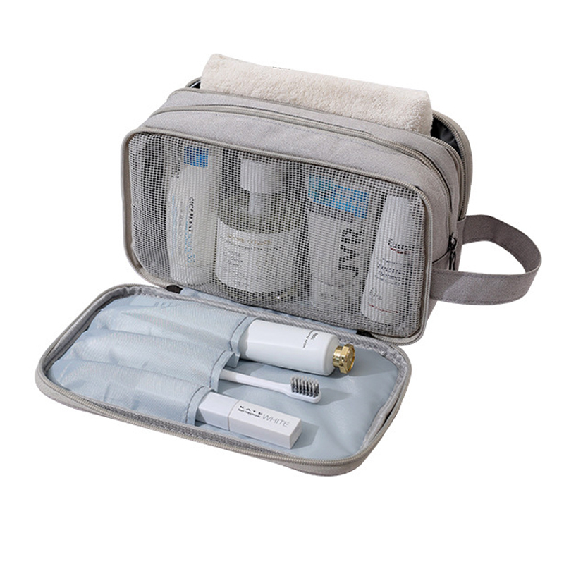 Travel Toiletry Bag Waterproof Wet and Dry Separation Cosmetic Bag ...