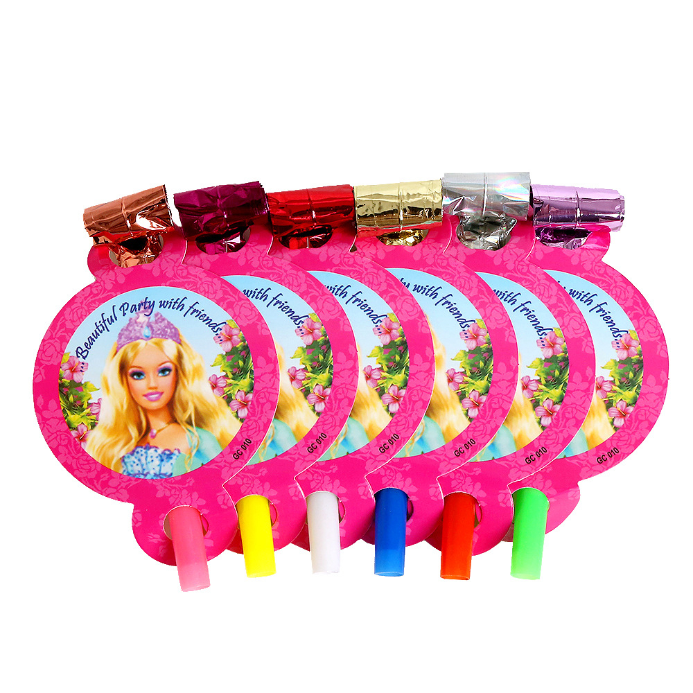 Barbie Doll Princess Gril Birthday Decoration Disposable Tableware ...