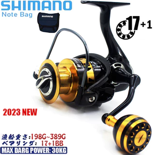 2024 New SHIMANO Reel Spinning Mesin Pancing Diagonal Spool 5.2:1 Speed  Ratio 15KG Braked Full Metal Fishing Reel